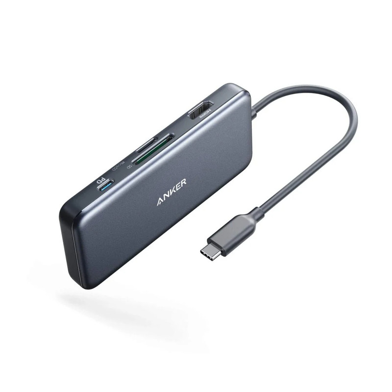 ANKER Premium 7-in-1 USB-C HUB - Gray - موزع